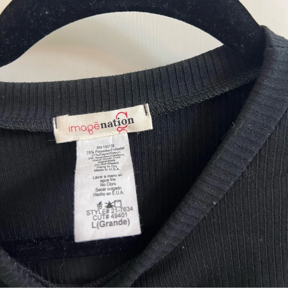 Imagenation RACER NECK RUCHED MINI DRESS - Picture 6 of 6